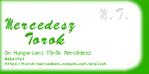 mercedesz torok business card