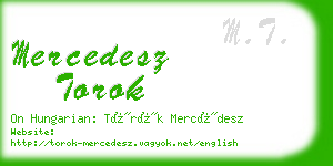 mercedesz torok business card